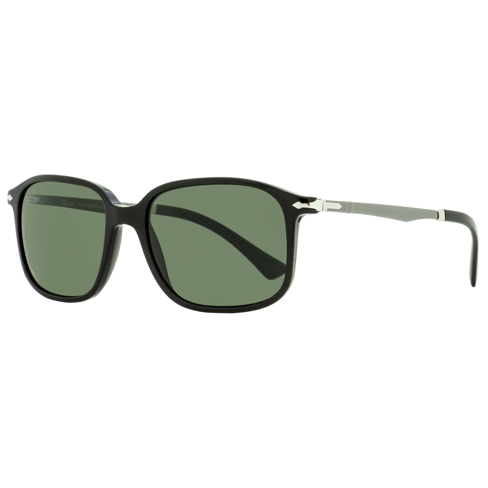 Persol Rectangular Sunglasses PO3246S 95/31 Black/Gunmetal 53mm
